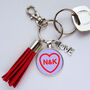 Personalised Valentine Keyring And Bag Charm, thumbnail 3 of 8