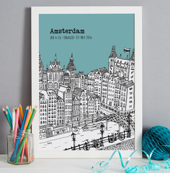 Personalised City Illustration Print, 8 of 12