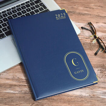 Personalised Oval Design Diary With Initial And Name, 8 of 8