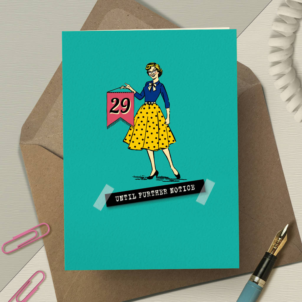 Funny 30th Birthday Card 'Milestone Denial' By The Typecast Gallery |  