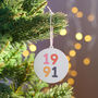 Personalised Significant Year Christmas Bauble, thumbnail 4 of 6