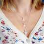 Birthstone And Initial Layered Necklace Set, thumbnail 2 of 5