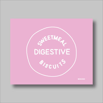Digestive Biscuit Print Four Colour Options, 7 of 10