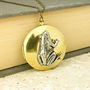 Frog Locket Necklace Pewter And Brass Pendant, thumbnail 1 of 3