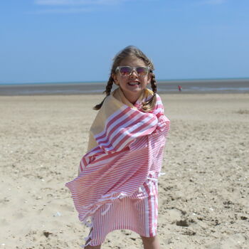 Personalised Stripy Hammam Bath, Beach And Gym Towels, 6 of 6