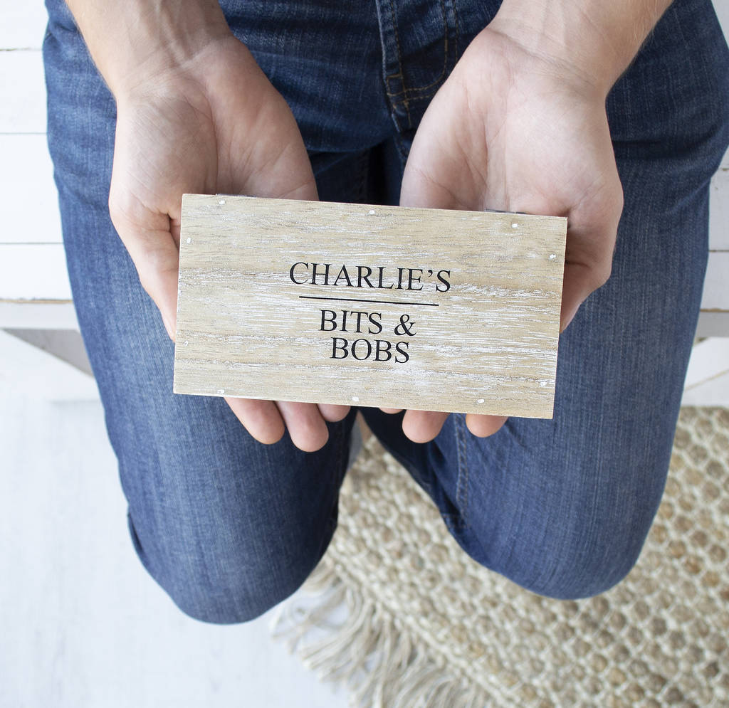 Personalised Men's Bits And Bobs Box By Solesmith
