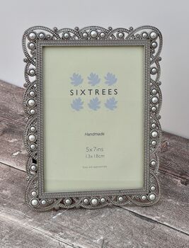 Sixtrees Ornate Pearl Louisa Photo Frame, Five X Seven, 2 of 5