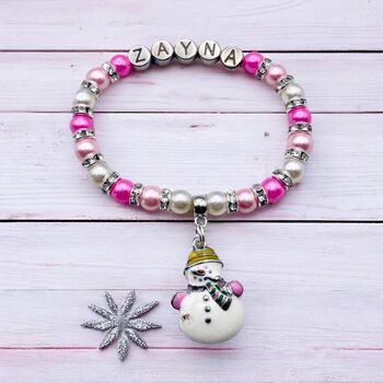Personalised Christmas Xmas Charm Bracelet, 2 of 12