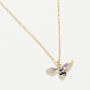 Fable Enamel Short Bee Necklace, thumbnail 1 of 5