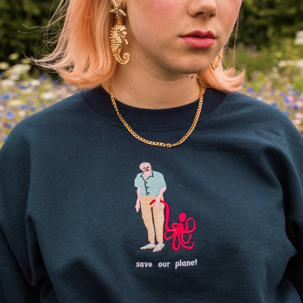 Save Our Planet Embroidered Sweatshirt, 1 of 8