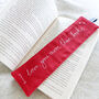 I Love You More Than Books Embroidered Bookmark, thumbnail 1 of 5