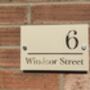 Personalised House Acrylic Number Sign Windsor, thumbnail 4 of 6