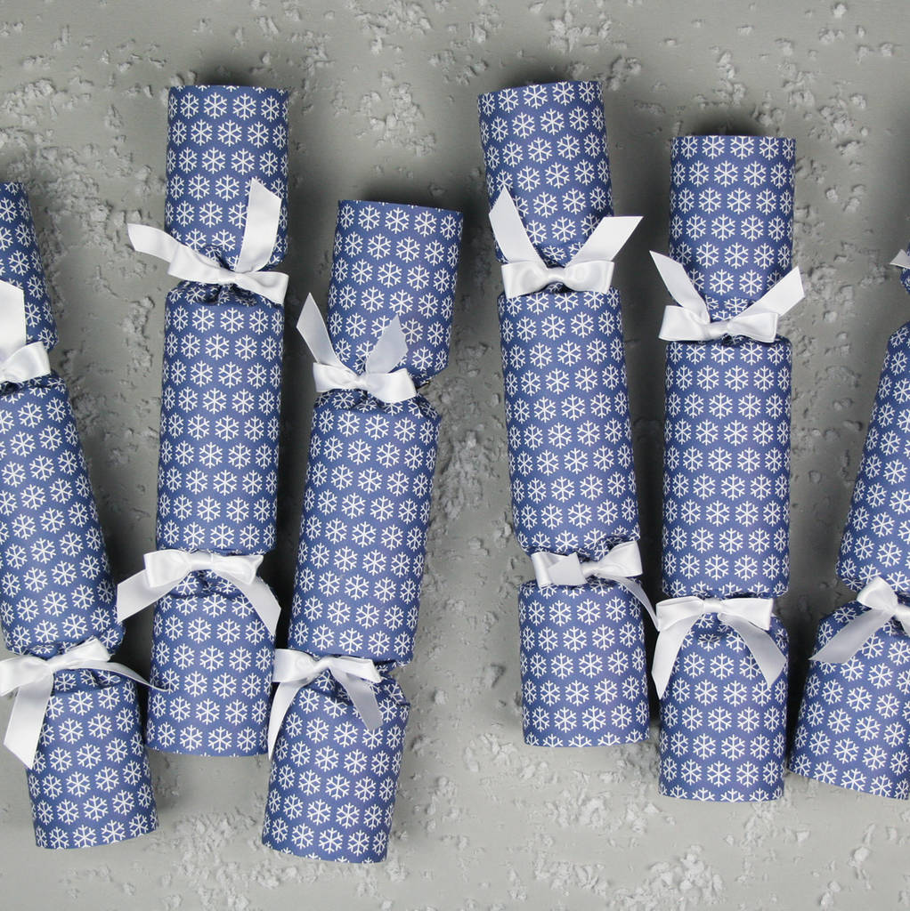 six luxury snowflake christmas crackers by nancy betty six luxury snowflake christmas crackers by nancy betty