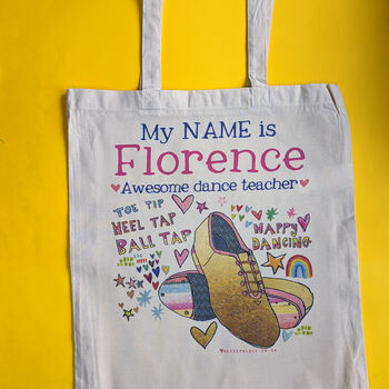 Personalised Disco, Steet, Ballet, And Tap Dancer Bag, 2 of 12