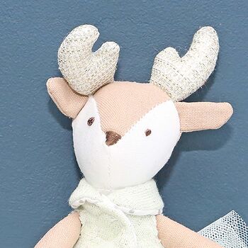 Mini Reindeer Soft Toy With Personalised Carry Case, 4 of 5