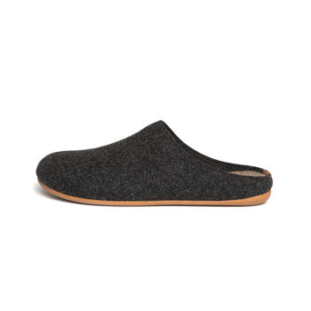 Snug Toes Men's Recycled Polyester Mule Felt Slippers, 2 of 4