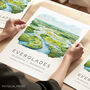 Travel Landmark Poster Of Florida Everglades, thumbnail 1 of 7