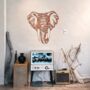 Majestic Metal Elephant Art Home Wall Decor, thumbnail 7 of 10