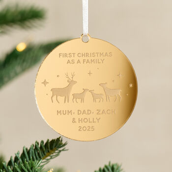 First Christmas As A Family Hanging Decoration, 2 of 2