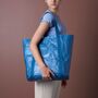 Eco Friendly Washable Blue Shoulder Bag, thumbnail 2 of 7