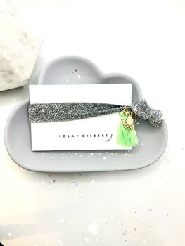 Glitter Hair Tie Charm Bracelet, 10 of 12