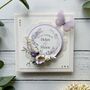 Personalised Wedding Card With 3D Flowers And Butterfly, thumbnail 5 of 7