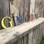 Coloured Metal Letters Sign A To Z Home Or Garden, thumbnail 5 of 12