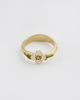 Poppy Anemone Gold Ring, 3 of 8