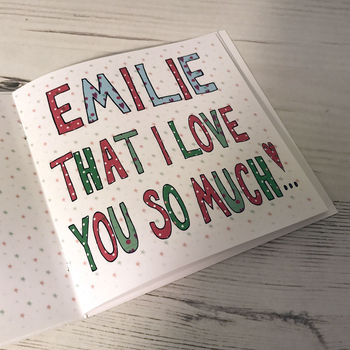 Personalised Will You Marry Me Christmas Book Card, 4 of 7