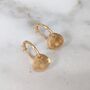 Citrine Teardrop November Birthstone Earrings, Gold, thumbnail 1 of 6