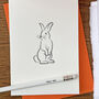 'Little Bunny' Letterpress Card, thumbnail 5 of 6
