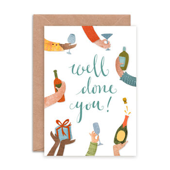 Well Done You' Greeting Card, 2 of 2