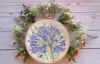 Agapanthus Embroidery Kit, 2 of 7