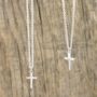 Silver Cross Christening Or Confirmation Necklace, thumbnail 5 of 6