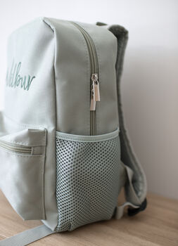 Personalised Kids Mini Sage Backpack, 6 of 10
