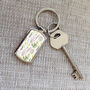 Wildflowers Keyring | Woodland Flowers Key Chain, thumbnail 4 of 5