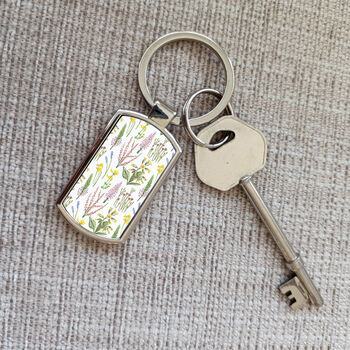 Wildflowers Keyring | Woodland Flowers Key Chain, 4 of 5