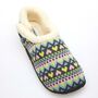 Natalia Pastel Heart Knit Women's Slippers Indoor/Garden Shoes, thumbnail 5 of 7