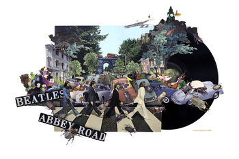'Abbey Road' Collaged Album Cover Print, 2 of 2