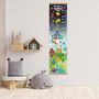 Personalised Dinosaurs In Space Height Chart, thumbnail 1 of 3