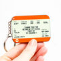 Personalised Train Ticket 'Thank You Teacher' Keyring, thumbnail 3 of 4