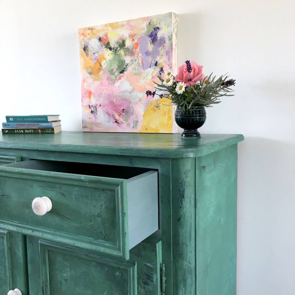 Upcycled Vintage Pine Farmhouse Boho Cupboard Sideboard By PaintMe
