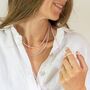 Rose Quartz And Sterling Silver Long Beaded Necklace, thumbnail 4 of 10