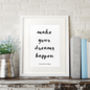 Brush Style Personalised Quote Print, thumbnail 7 of 11