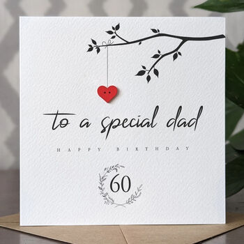 Personalised 60th Birthday Card For Special Dad, 4 of 4