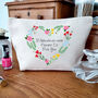If Mums Were Flowers Make Up Bag, thumbnail 2 of 9