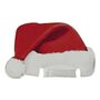 Santa Hat Christmas Glass Decorations X 10, thumbnail 2 of 3