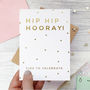 Celebration 'Hooray' Well Done Gold Foil Card, thumbnail 2 of 2
