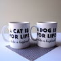 A Cat Is For Life Unlike A Husband Mug, thumbnail 2 of 2