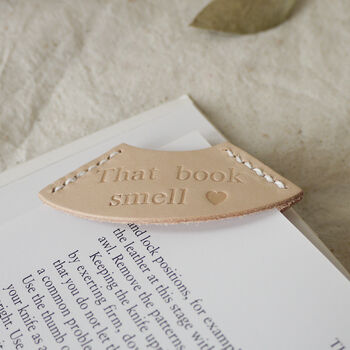 Personalised Leather Corner Bookmark, 2 of 10